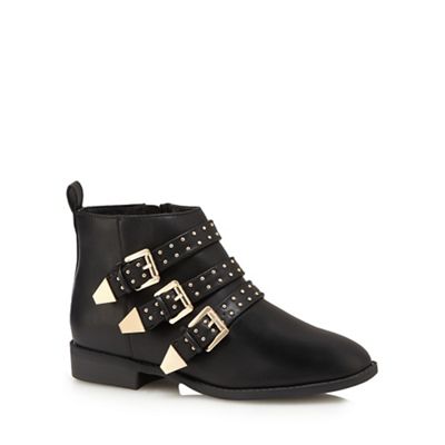 Black 'Brixton' studded ankle boots